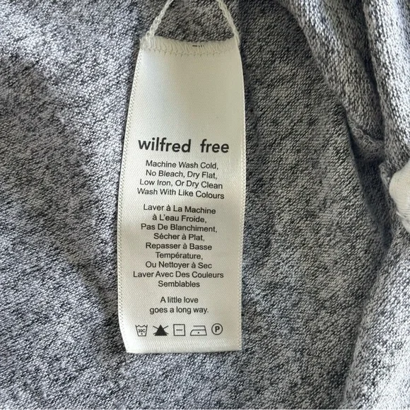 Aritzia Wilfred Free Davina Heather Gray Crew Neck Short Sleeve T Shirt Top S - Picture 6 of 7
